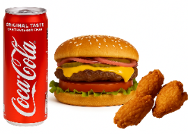 Крильця + Бургер св.+ Кола ж/б