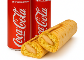 2х шаурма класична + 2х кола ж/б