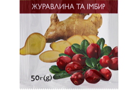 Чай фруктово-медовий Журавлина та імбир 350