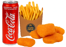 Нагетси+ Картопля фрі + Кола ж/б