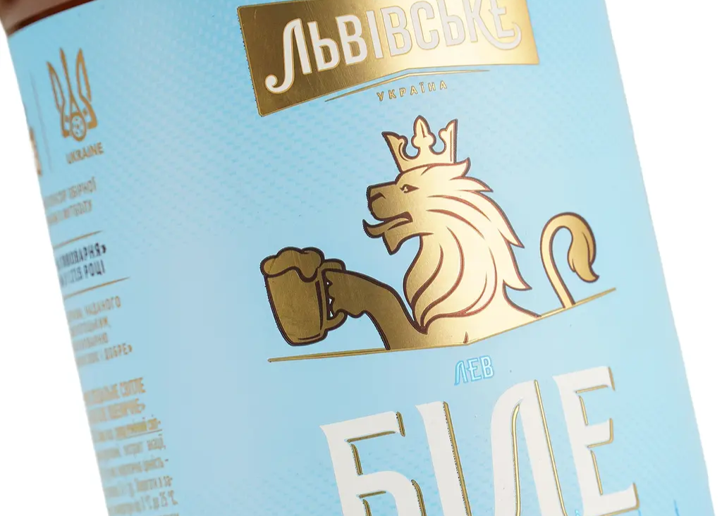 Пиво Львівське "Лев Біле Пшеничне" світле 0,480л. Алк.4,8% зб ТМ Carlsberg Ukraine+