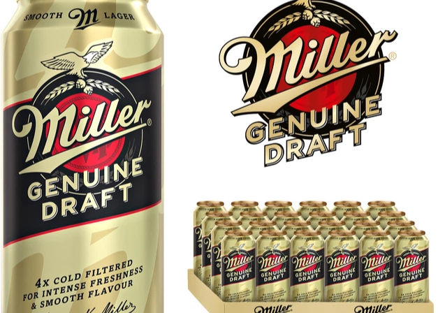 Пиво Miller "Genuine Draft" (світле) 0,500л. Алк.4,7% з\б ТМ Molson Coors+