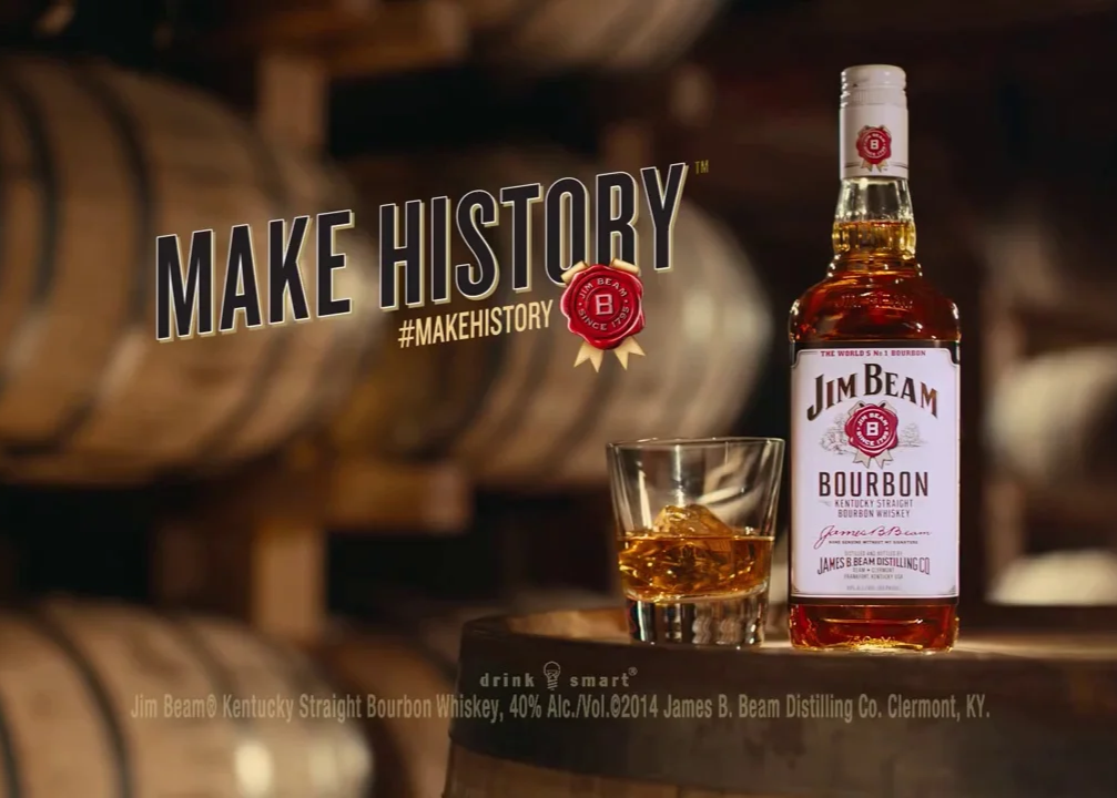 Bourbon Jim Beam "Kentucky Straight" 1л. Алк.40% ТМ Jim Beam+