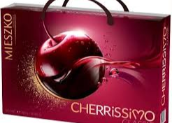 Шоколадні цукерки "Сherrissimo" Праліне з Вишнею та Лікером 285гр ТМ Mieszko+
