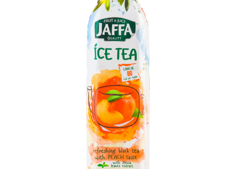 Чай Jaffa Ice Tea "Персик та листя Стевії" чорн. 0,500л. ПЕТ ТМ Jaffa+