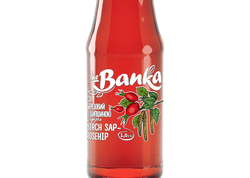 Сік The Banka "Березовий з Шипшиною" 1л скло ТМ THE BANKA+