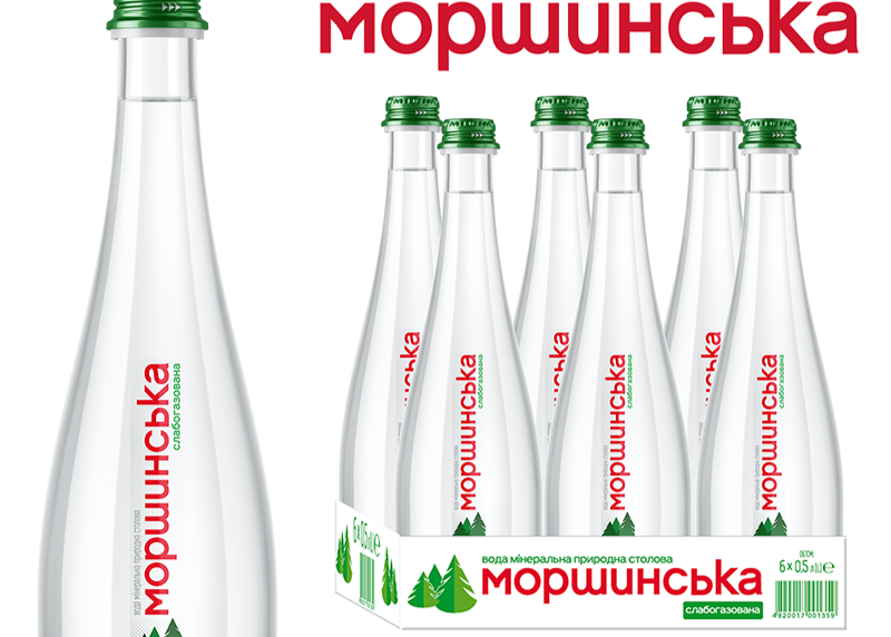Вода "Моршинська" 0,5л. Слабогазована скло ТМ Моршинська+