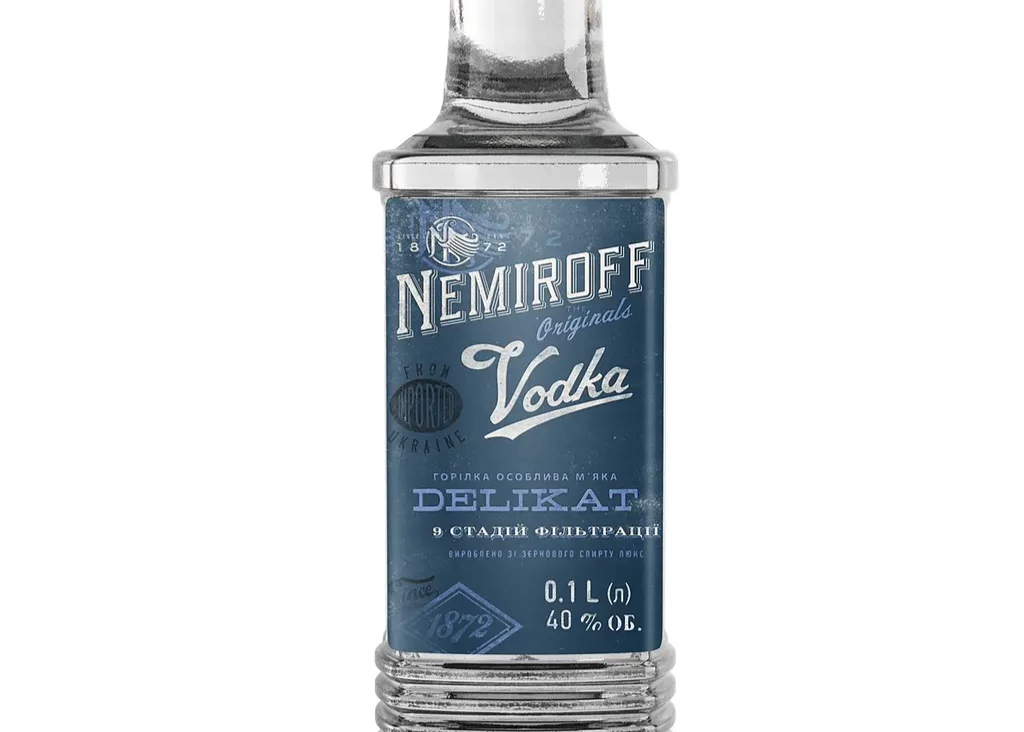 Горілка Nemiroff "Delicate" штоф 0,100л Алк.40% ТМ Nemiroff+