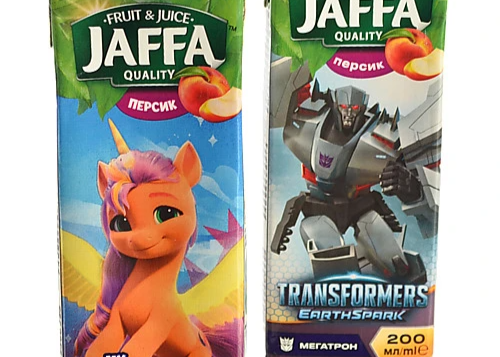 Сік Jaffa "Персик" Pony-Transformers 200мл TM Jaffa+
