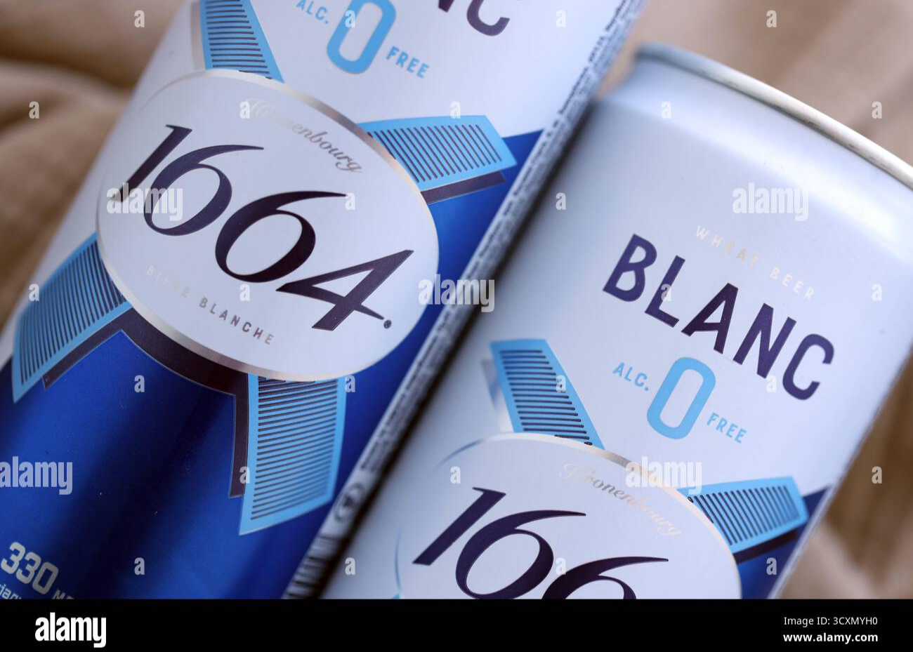 Пиво Б\А Kronenbourg 1664 "Blanc" (нефільтр.) 0,330л. Алк.0.0% ТМ Kronenbourg+