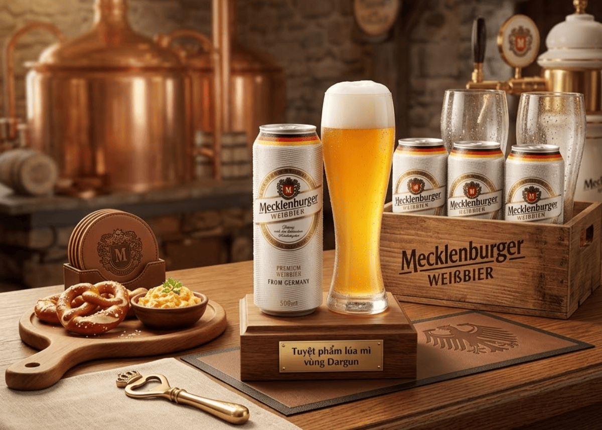 Пиво Mecklenburger "Weibbier" (нефільтроване) 0,500л. Алк.5.1% ТМ Mecklenburger