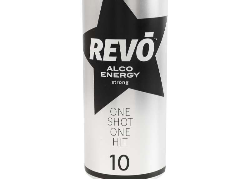 Енергетик Revo "Strong" alko energy 0,5л. з\б 10% ТМ New Products+