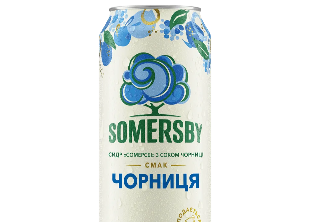 Сидр Somersby "Чорниця" 0,500л. Алк.4,7% зб ТМ Carlsberg Ukraine+