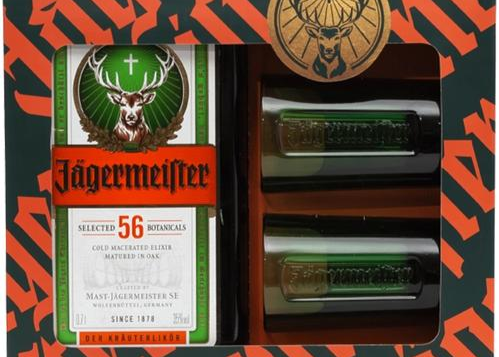 Набір Подарунковий Jagermeistar 0.700л Алк.35% + 2 шоти ТМ Jagermeister+