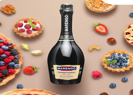 Ігристе Вино Marengo "Chardonnay" Semi-Dry Біле 0,750л. Алк.13.5% ТМ Marengo+