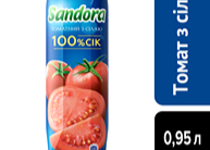 Сік Sandora "Томатний з Сіллю" 0,950л. ТМ Sandora+