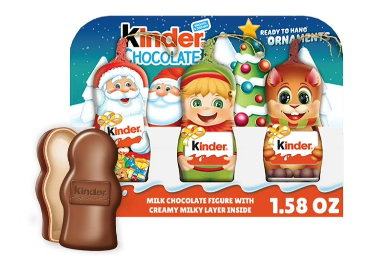 Шоколадна цукерка Kinder "Санта та Друзі" (фігурки) 3шт 45гр. ТМ Kinder+