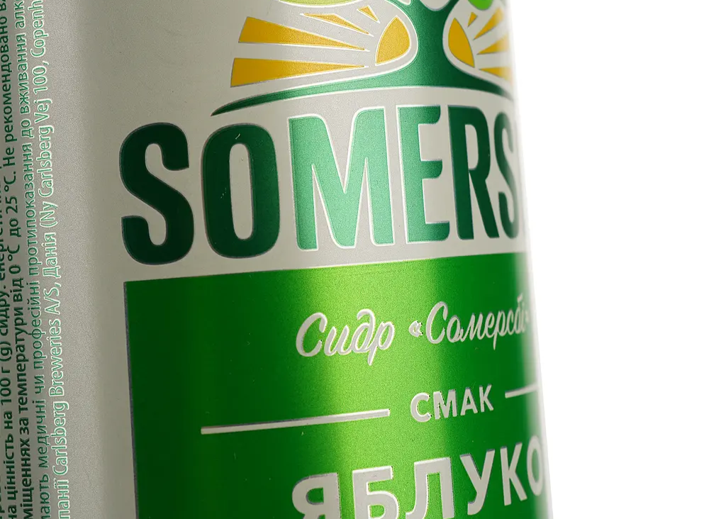 Сидр Somersby "Яблуко" 0,500л. Алк.4,7% з\б ТМ Carlsberg Ukraine+