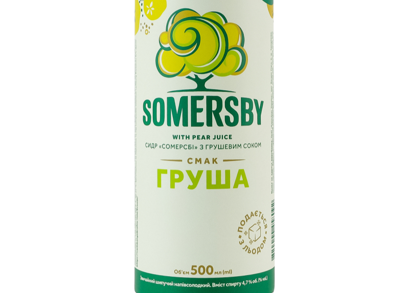 Сидр Somersby "Груша" 0,500л. Алк.4,7% зб ТМ Carlsberg Ukraine+