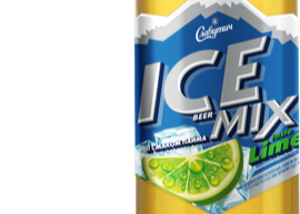 Пиво спеціальне Ice Mix "Lime" світле 0.500л Алк.3.5% скло ТМ Carlsberg Ukraine+