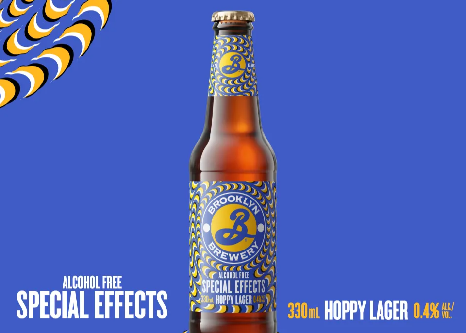 Пиво Б\А Brooklyn Special Effects "Hoppy Lager" (світле) 0,330л. Алк.0.4% скло ТМ Carlberg+