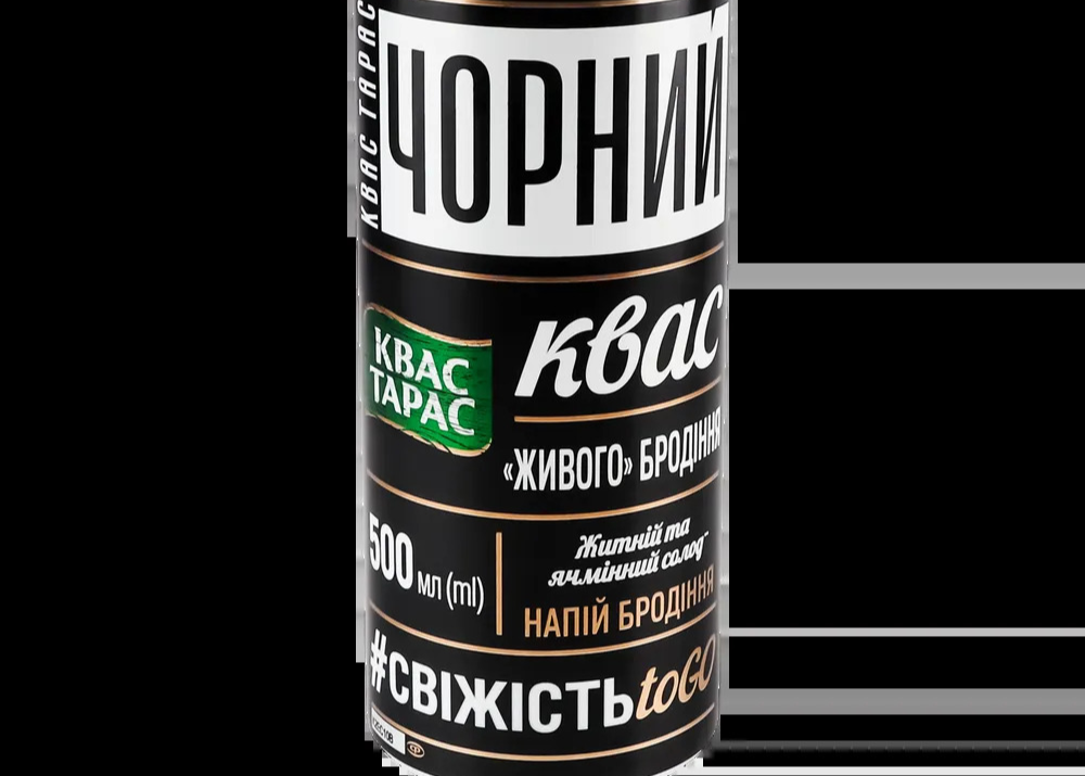 Квас Тарас "Чорний" 0,500л з/б ТМ Carlsberg Ukraine+