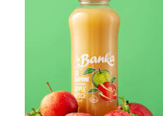 Сік The Banka "Яблучний" з мякоттю 1л скло ТМ THE BANKA+