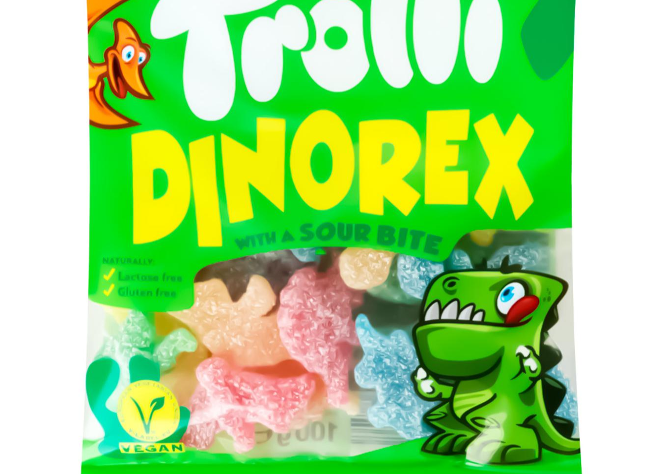 Цукерки Желейні Trolli "Dinorex" 100гр ТМ Trolli+