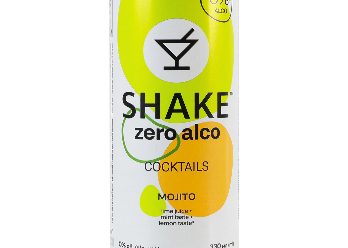 Shake Б/А Zero Alcohol "Mojito" 0.33л з/б ТМ New Products+