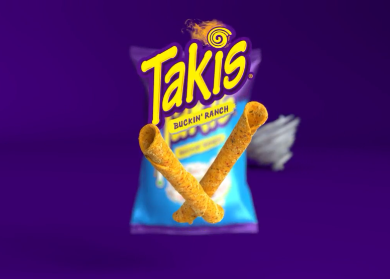 Чіпси кукурудзяні Takis "Buckin' Ranch" (Сметана) 100г ТМ Barcel+