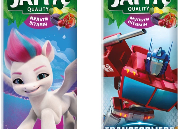 Сік Jaffa "Мультивітамін" Pony-Transformers 200мл TM Jaffa+