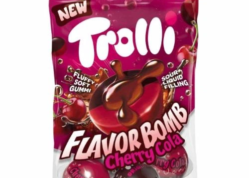Цукерки Желейні Trolli "Flavor Bomb Cherry Cola" (Кола) 75гр ТМ Trolli+