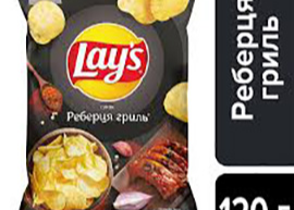 Чіпси Lay's "Реберця Гриль" 120г TM Lay's+