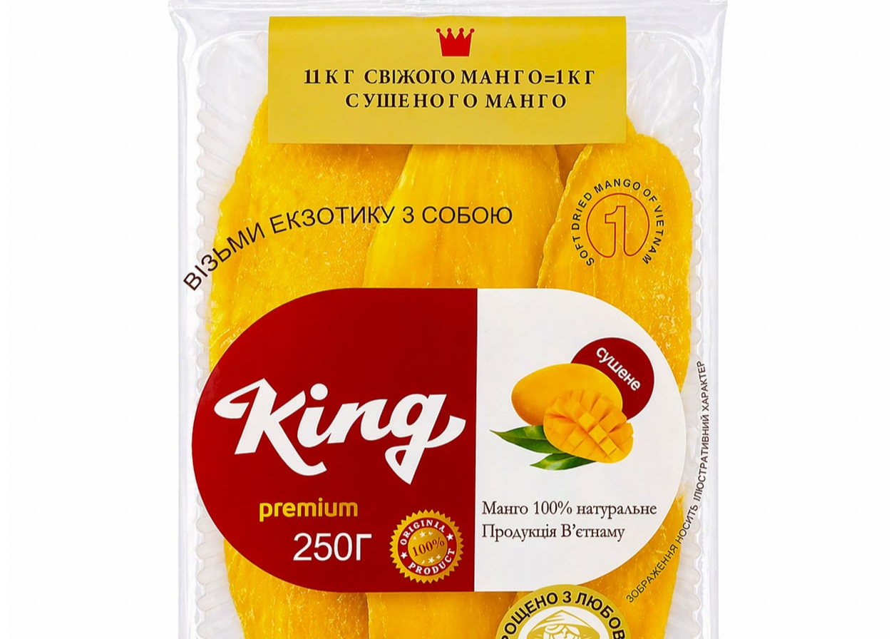 Манго сушене King Premium 250г ТМ King+