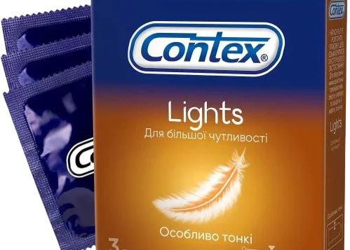 Презервативи Contex "Lights" (особливо тонкі) 3шт. ТМ Contex+