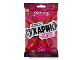 Сухарики житньо-пшеничні Jokers "Мислиіські Ковбаски" 60гр. ТМ Jokers+
