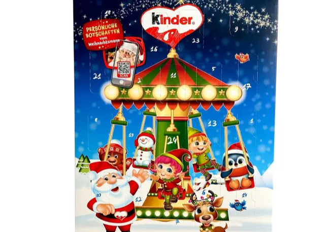 Шоколадні Цукерки Kinder "Адвент Календар" 151гр, ТМ Kinder+