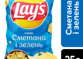 Чіпси Lay's "Сметана і Зелень" 25гр TM Lay's+