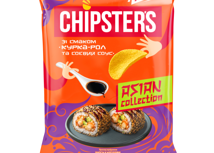 Чіпси картопляні "Курка-Рол" 90гр ТМ Chipsters+
