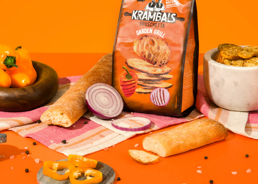Брускети Krambals "Garden Grill" 140гр ТМ Bakers+