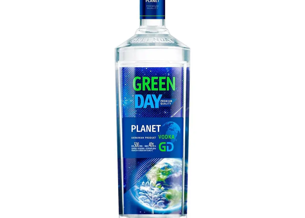 Горілка "Green Day" Planet Алк 40% 0.5л ТМ"Green Day"+