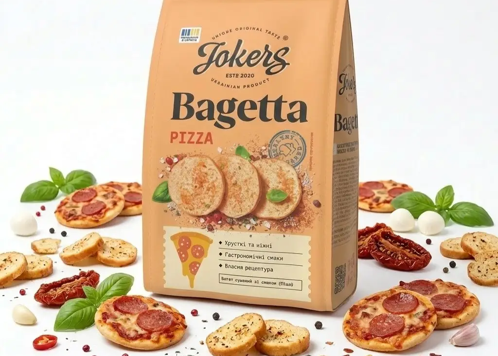 Багет "Pizza" пшеничні 75гр ТМ Jokers+