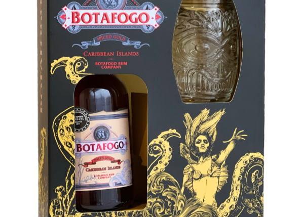Набір подарунковий Ром Botafogo "Spiced" 0.700л. Алк.40% + склянка ТМ Botafogo+