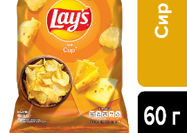 Чіпси Lay's "Сир" 60гр TM Lay's+