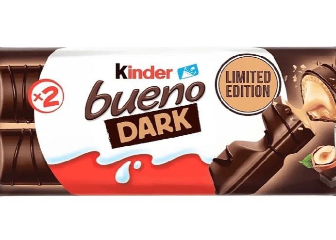 Шоколадний Батончик Kinder "Bueno x2 Dark" 21,5гр.(Limited Edition) ТМ Kinder+