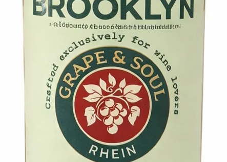 Вино Brooklyn Rhein "Riesling" біле напів-солодке 0,750л. Алк.10% Germany ТМ Brooklyn+