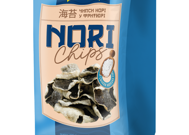 Чипси Nori "Морська сіль" 0,25гр ТМ Морські+