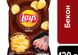 Чіпси 'Lay's' "Бекон" 120 гр. TM Lay's+