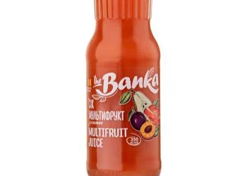 Сік The Banka "Мультіфрукт" 0,250л. скло ТМ The Banka+