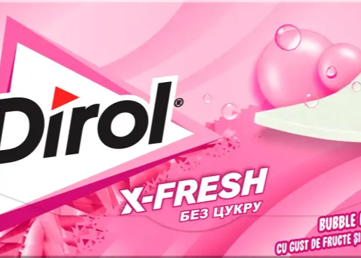 Жувальна гумка Dirol X-Fresh "Bubble Fresh" (пласт.) 13,5г ТМ Dirol+
